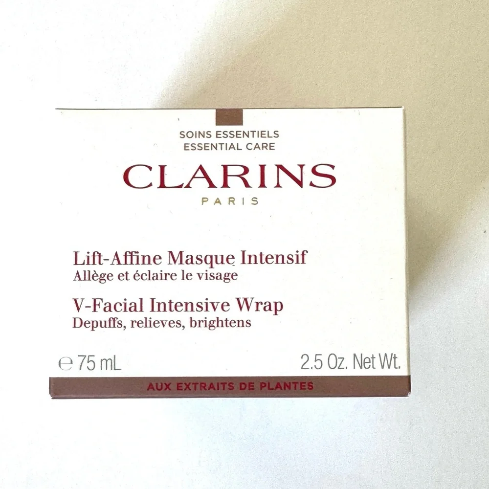 Clarins V-Facial Intensive Wrap Depuffing Mask - NWT NIB - Great Gift Idea!